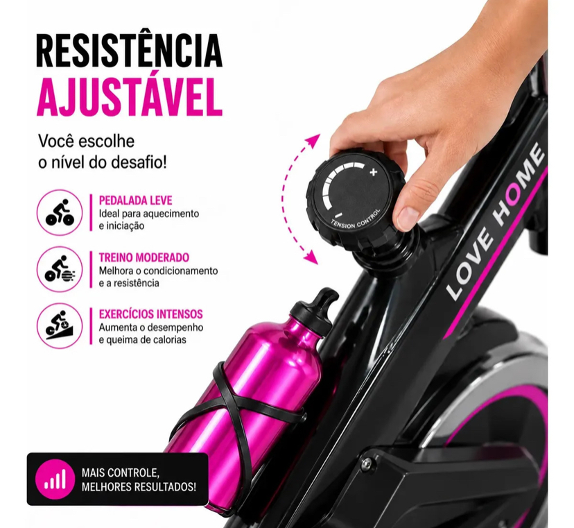 Controle de resistência ajustável da Bicicleta Ergométrica